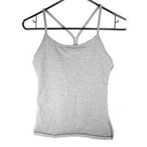 Grey horizontal stripes Lululemon tank Size 6
